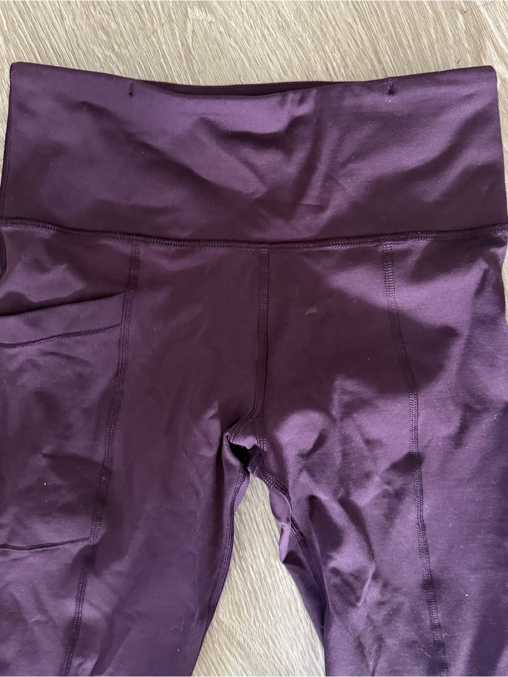 Nancy Rose Purple crop leggings sz 6 - Picture 4 of 7